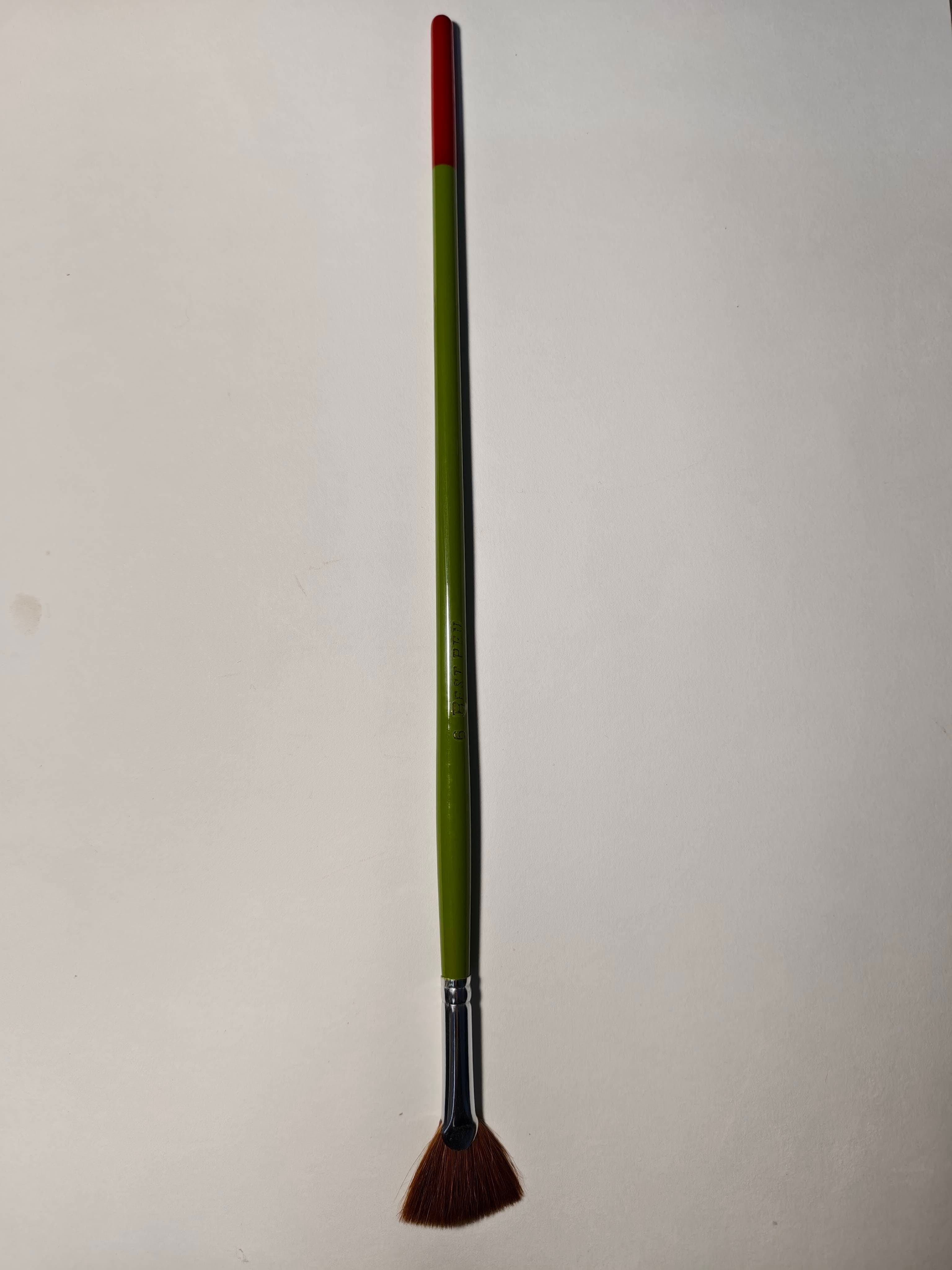 马毛扇形笔